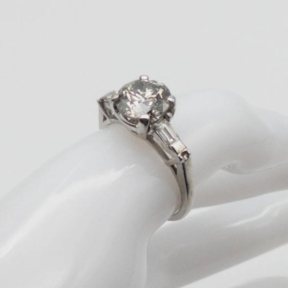 3.3CT+ Diamond Platinum Wedding Ring $37,000 - Picture 4 of 8